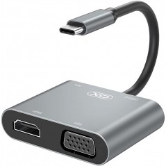 XO HUB001 Tip-C na HDMI / D-Sub adapter