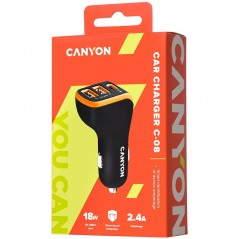 Canyon CNE-CCA08BO Dual USB auto punjač