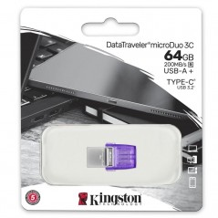 Kingston DataTraveler Micro Duo 3C DTDUO3CG3/64GB